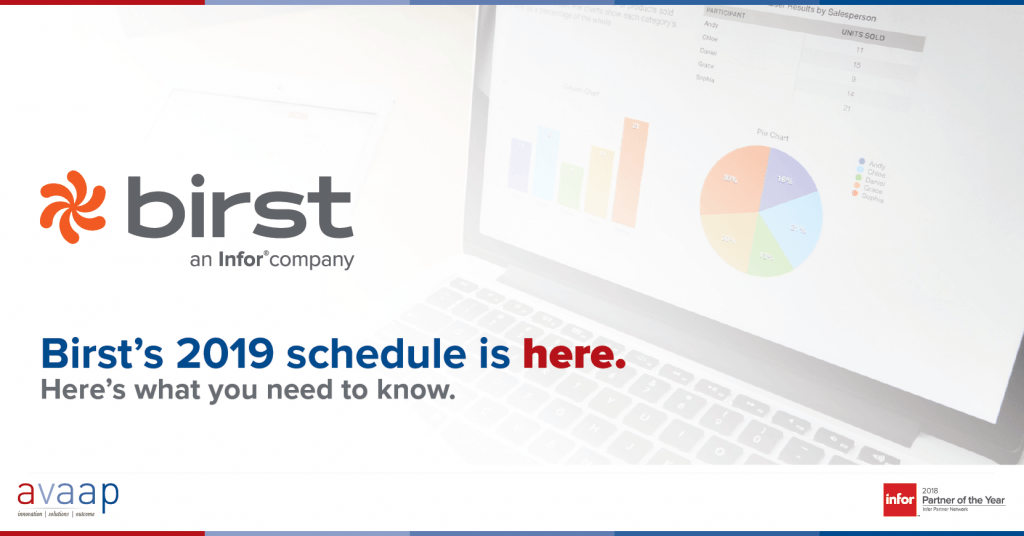 Birst Logo - Birst's 2019 Schedule and what you need to know | Avaap