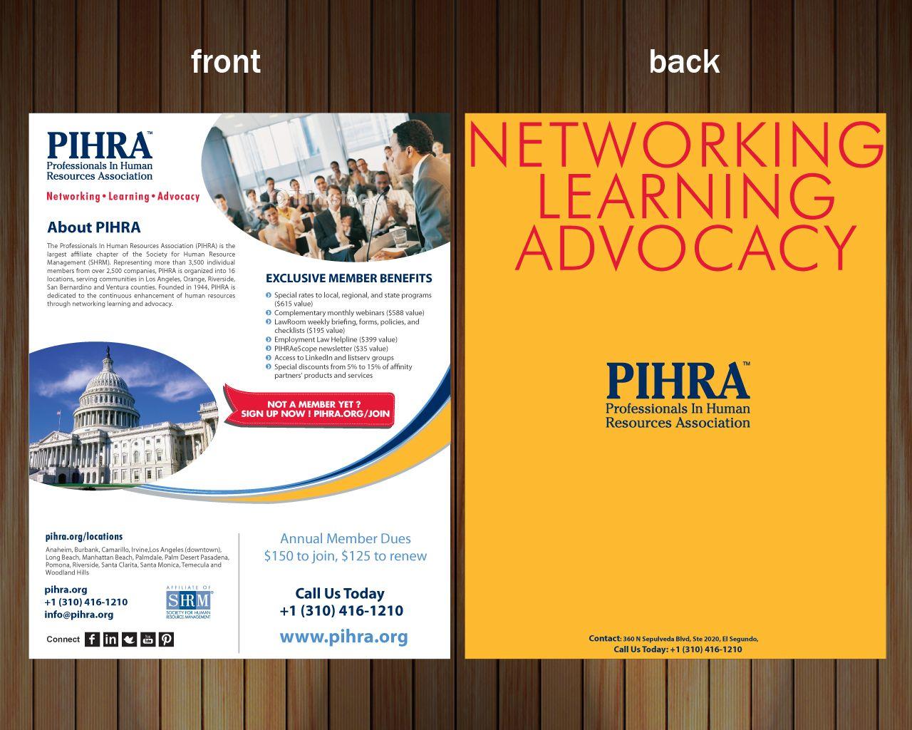 Pihra Logo - Feminine, Modern, Learning Flyer Design for Professionals In Human