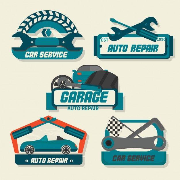 Vintage Automotive Garage Logo - Auto repair logos Vector | Free Download
