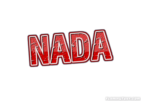NADA Logo - Nada Logo | Free Name Design Tool from Flaming Text