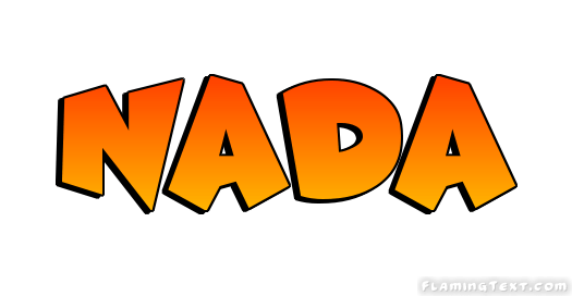 NADA Logo - Nada Logo | Free Name Design Tool from Flaming Text