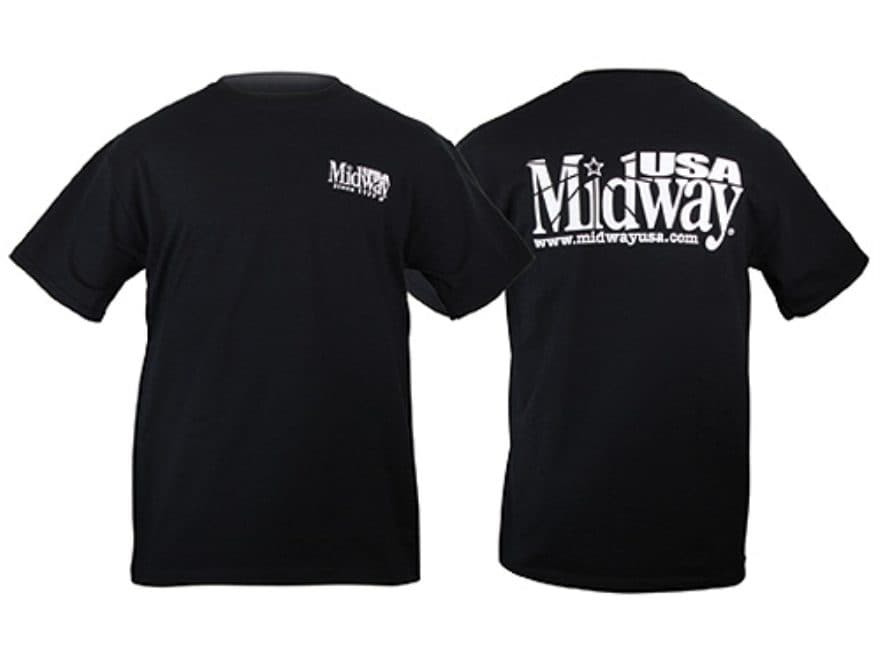 MidwayUSA Logo - MidwayUSA T-Shirt Short Sleeve Cotton Black 3XL (56