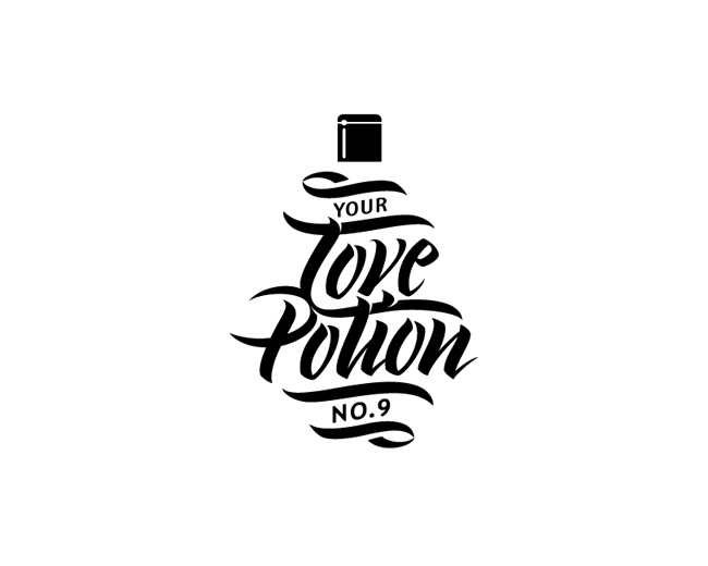 Potion Logo - Logopond, Brand & Identity Inspiration (Love Potion No. 9)