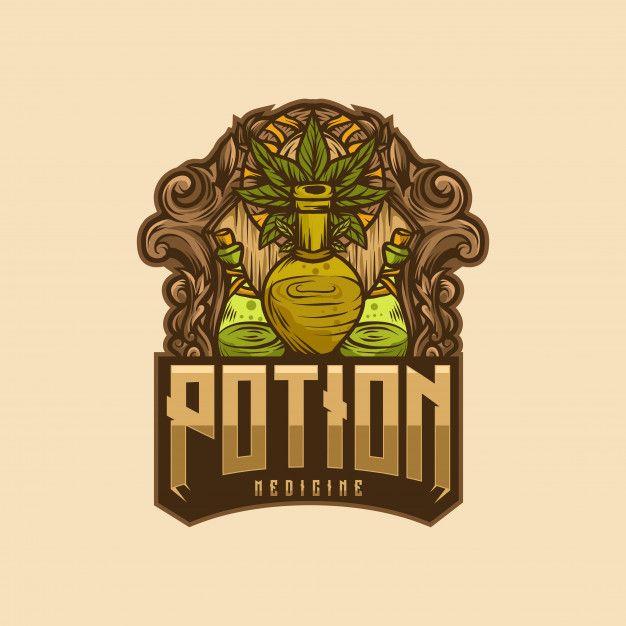 Potion Logo - Potion medicine logo Vector