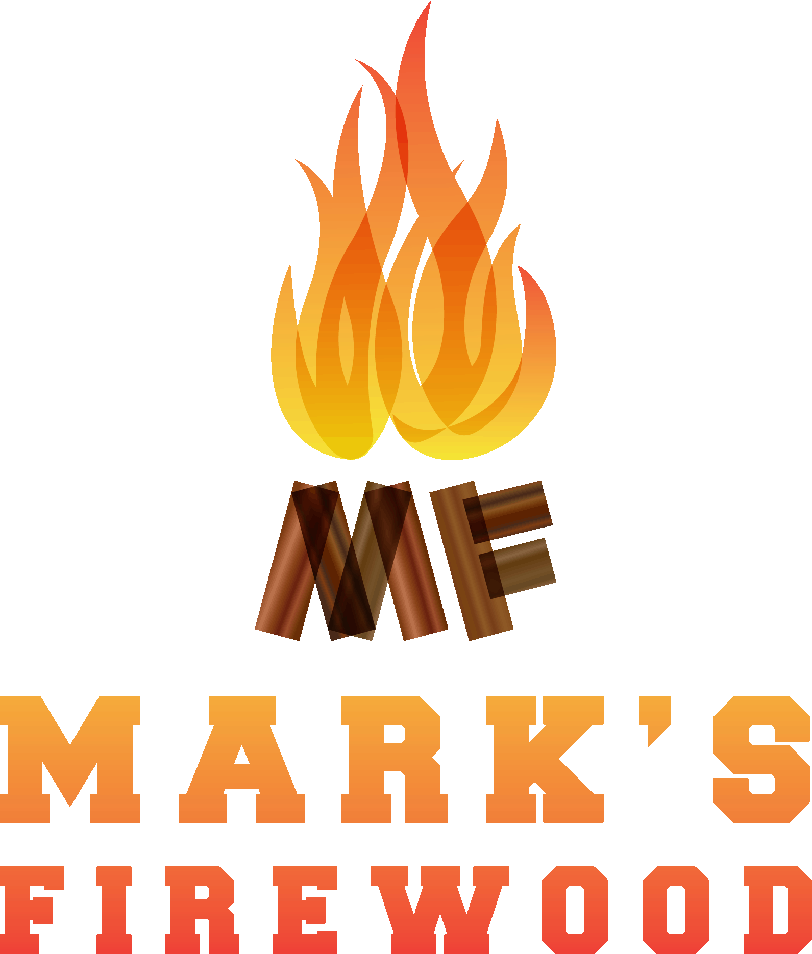 Firewood Logo - Mark's Firewood- Logo Over Under - MARK'S FIREWOODMARK'S FIREWOOD