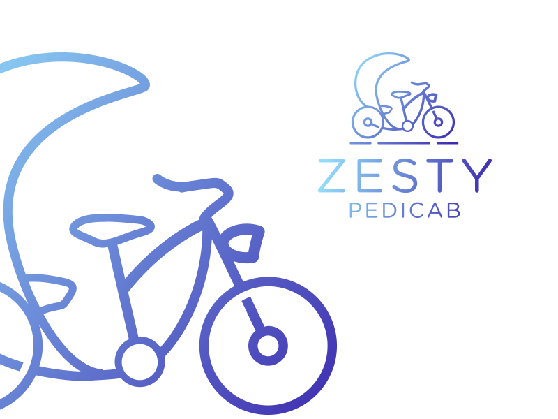 Zesty Logo - Zesty Pedicab Logo