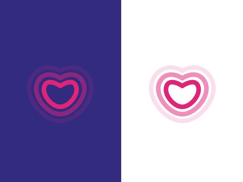 Unilove Logo - logo heart - unilove by monome | Dribbble | Dribbble