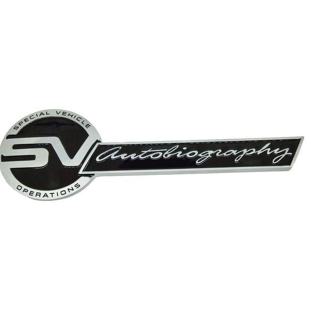 SV Logo - US $11.69 10% OFF. Auto Metal Emblem Badge For SV Logo For Land Rover Discovery 2 3 4 5 Range Rover Sport L322 Vogue Velar Defender Stickers Decal In