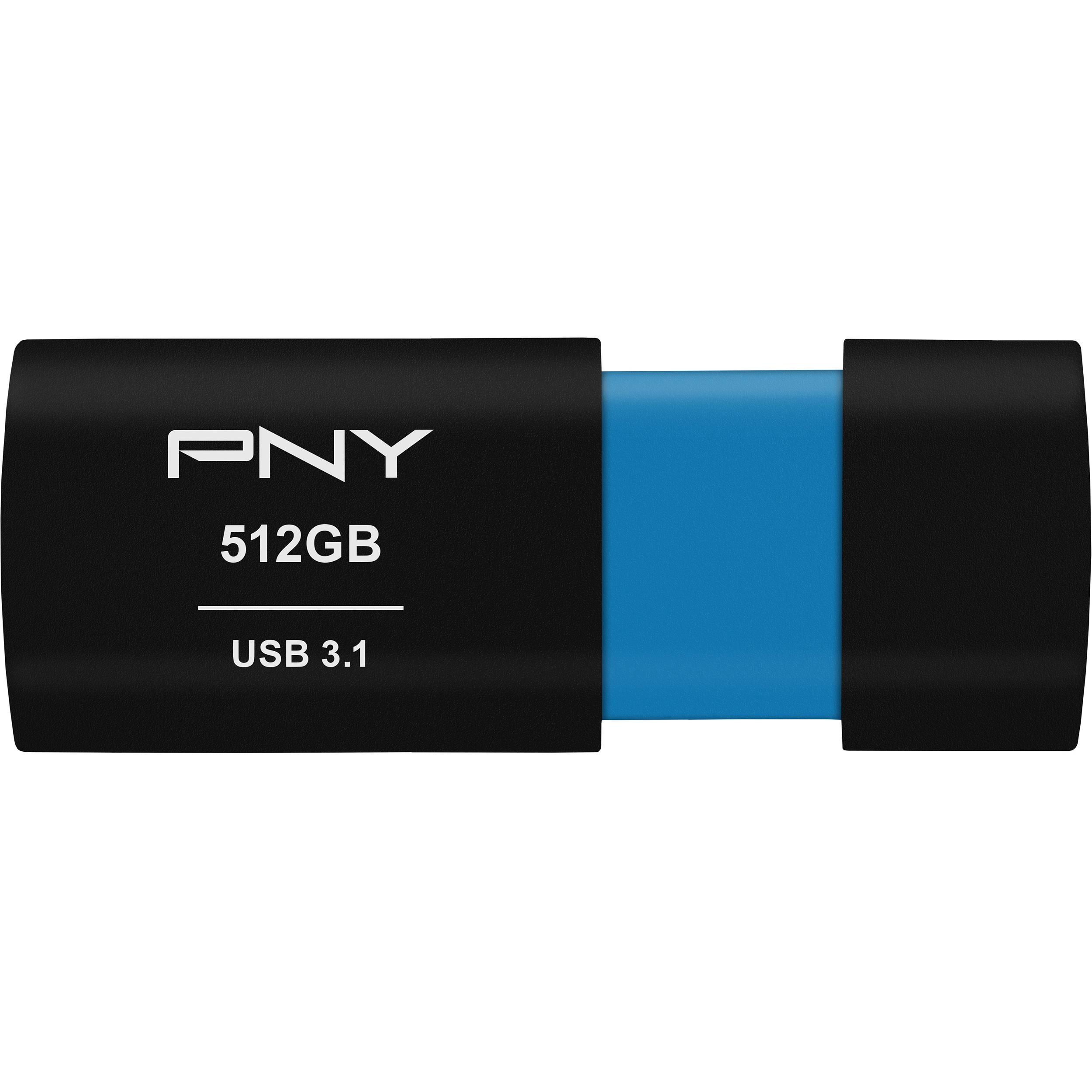 PNY Logo - PNY Technologies 512GB Elite-X Fit USB 3.1 Flash P-FD512ELX-GE