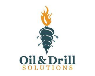 Drill Logo - Oil & Drill Designed