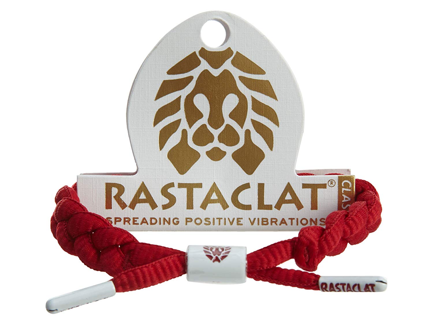 Rastaclat Logo - Rastaclat Fire Red Classic Shoelace Bracelet