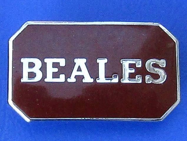 Beales Logo - Beales department stores - staff member's badge (1970's / … | Flickr