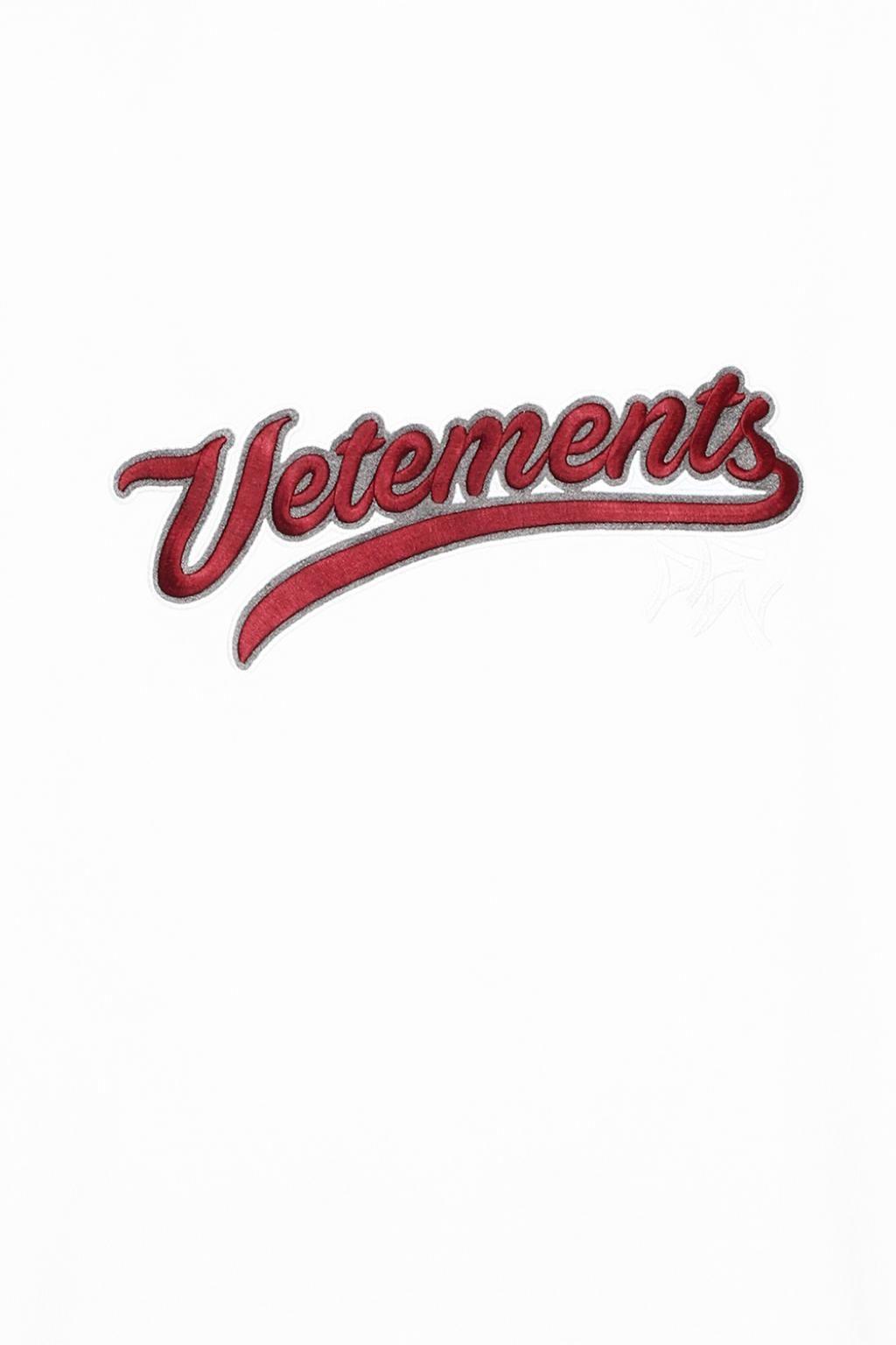 Vetements Logo - Vetements White Logo T-shirt for men