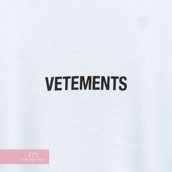 Vetements Logo - VETEMENTS 2019AW Logo Printed Tee Shirt UAH20TR611 ヴェトモンロゴプリント T-shirt over  size short sleeves cut-and-sew white size M present ...