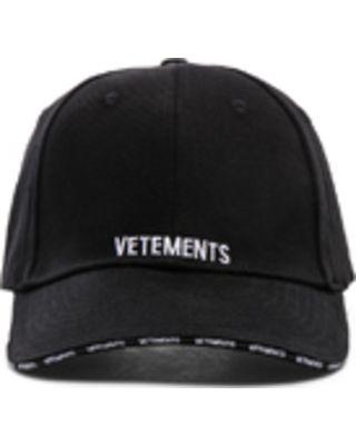 Vetements Logo - VETEMENTS VETEMENTS Logo Cap in Black from FORWARD by elyse walker |  ShapeShop