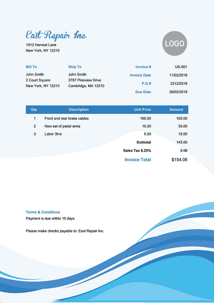 Invoice Logo - 100 Free Invoice Templates | Print & Email as PDF | Fast & Secure