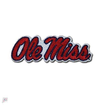 Ole Logo - Ole Miss Rebels Primary Team Logo Iron On Embroidered Patch (Medium)