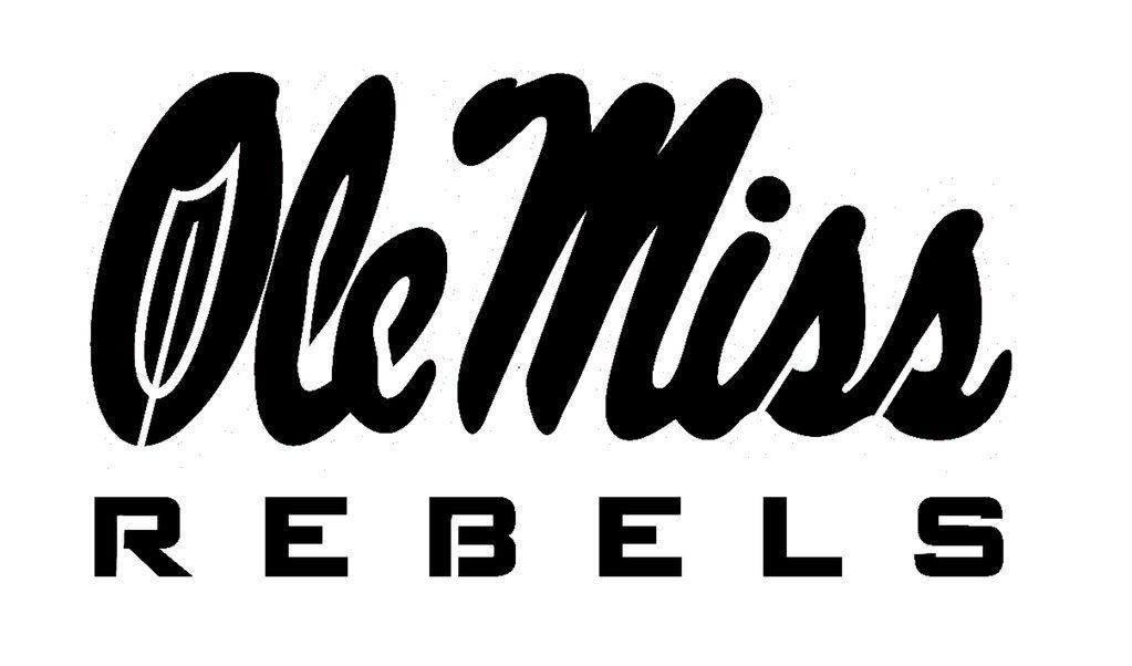 Ole Logo - OLE MISS College LOGO Stencil