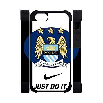 M.C.f.c Logo - Manchester City MCFC Logo iPhone 5 5S Dual Hard Cover: Amazon.co.uk