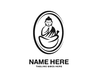 Buddha Logo - Buddha meditation Designed