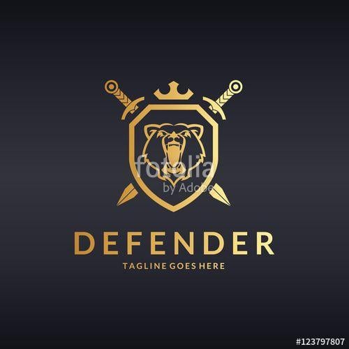 Defender Logo - Defender logo. Bear logotype 