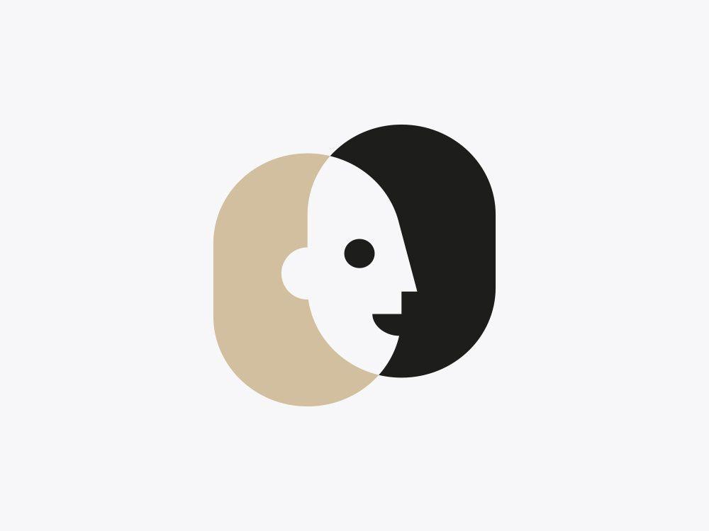 Faces Logo - Two Faces by Ignas on Dribbble