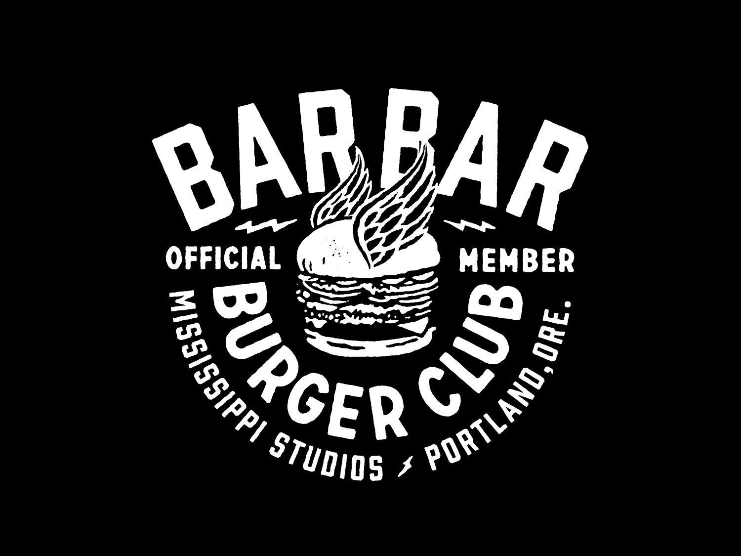 Barbar Logo - BarBar Burger Club by Andy Morris on Dribbble