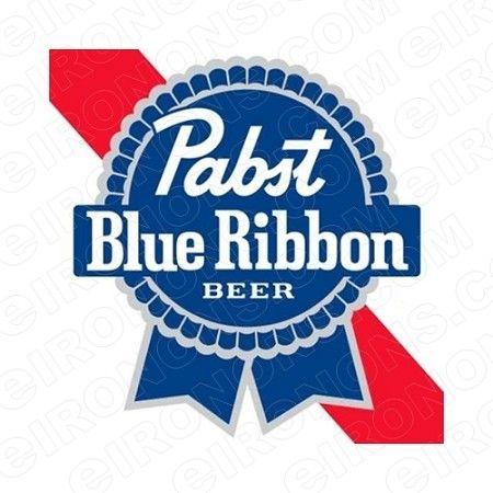 Pabst Logo - PABST BLUE RIBBON BEER LOGO ALCOHOL T-SHIRT IRON-ON TRANSFER DECAL #APBR4