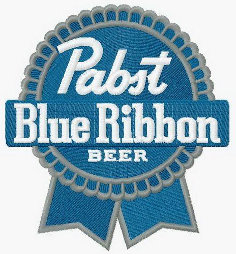 Pabst Logo - Pabst Blue Ribbon logo embroidery design