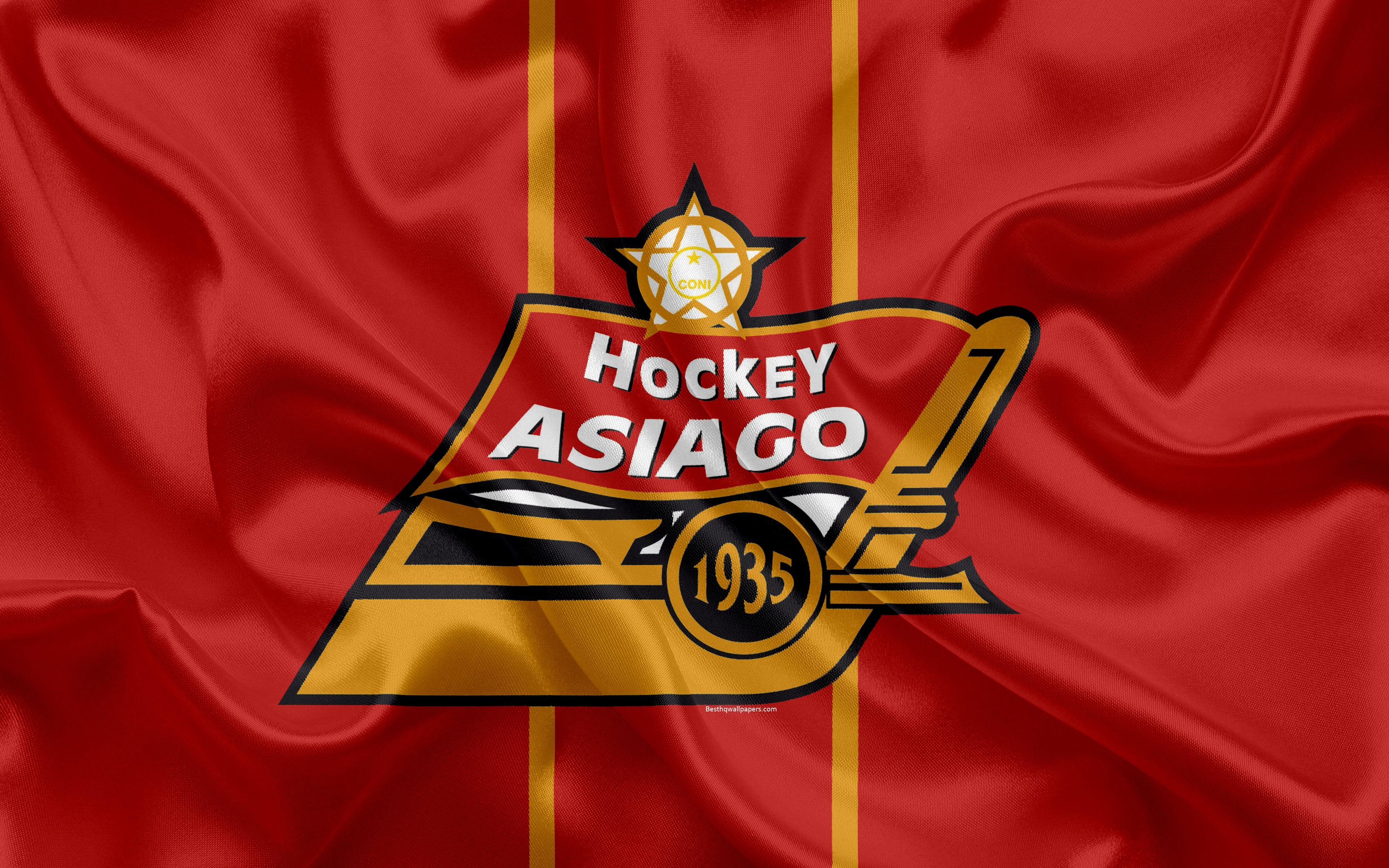 Asiago Logo - Download wallpapers Asiago Hockey 1935, 4k, Italian hockey club ...