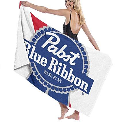 Pabst Logo - Amazon.com: NEST-Homer Beach Towels Unisex Pabst Blue Ribbon Beer ...