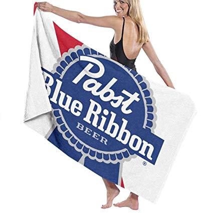 Pabst Logo - NEST Homer Beach Towels Unisex Pabst Blue Ribbon Beer