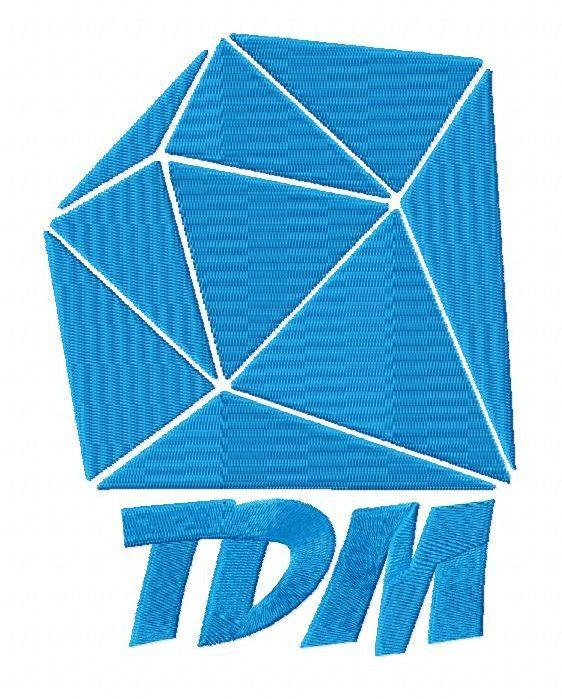 TDM Logo - Minecraft Dan TDM Logo Embroidery Design