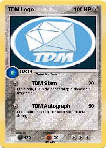 TDM Logo - Pokémon TDM Logo - TDM Slam - My Pokemon Card