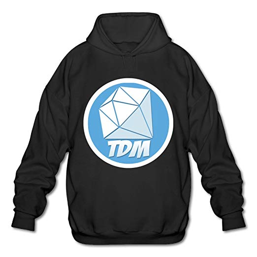 TDM Logo - Men's TheDiamondMinecart TDM Logo Hoodies Black