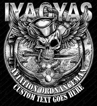 Iyaoyas Logo - Aviation Ordnanceman IYAOYAS Military Shirt | Once a Sailor, Always ...