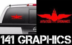 Iyaoyas Logo - Details about US Navy AO Aviation ORDNANCE IYAOYAS Veteran Car Decal