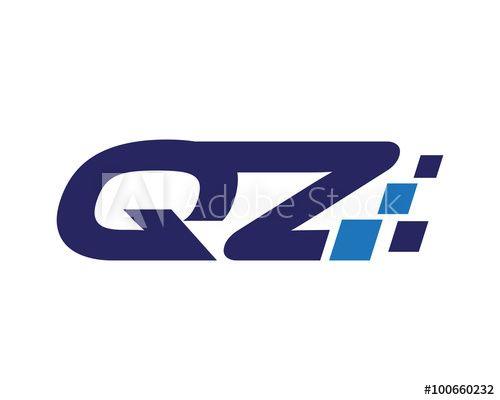 Qz Logo - QZ Digital Letter Logo this stock vector and explore similar