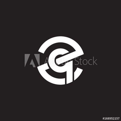 Qz Logo - Initial lowercase letter logo zq, qz, q inside z, monogram rounded