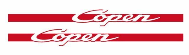 Copen Logo - Red DAIHATSU Copen Logo Carrera Style Font Vinyl Side Stripes Choice ...