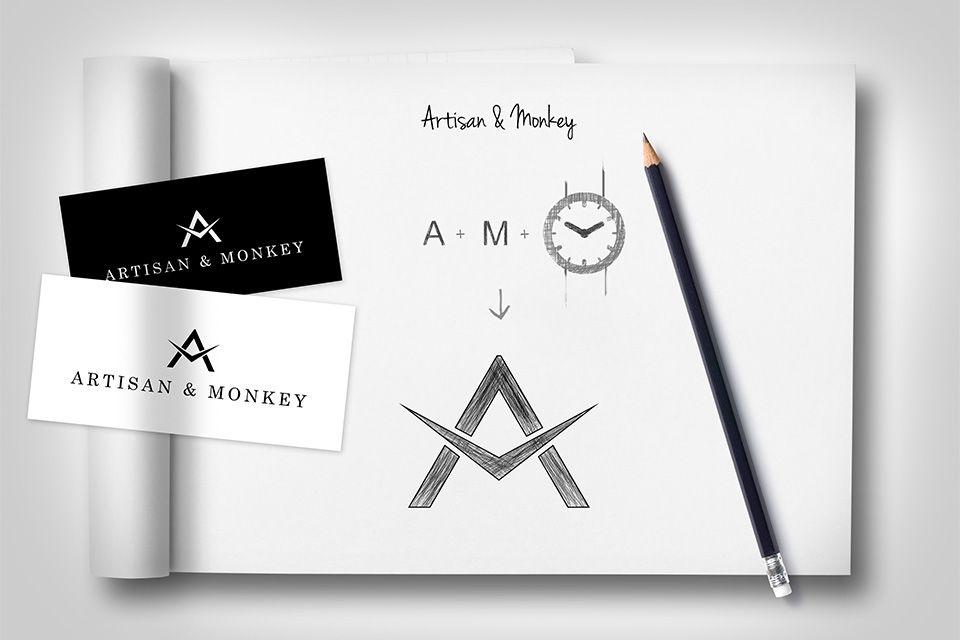 Artisan Logo - Artisan & Monkey Watches Logo Design