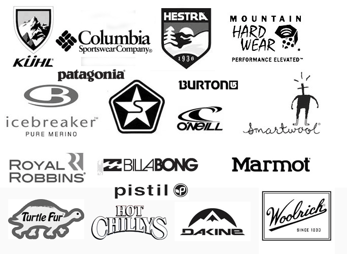 Brand of Clothing and Apparel Logo - Winter Apparel - Mountain Recreation