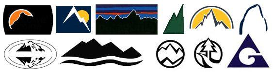 mountain logo brand shorts