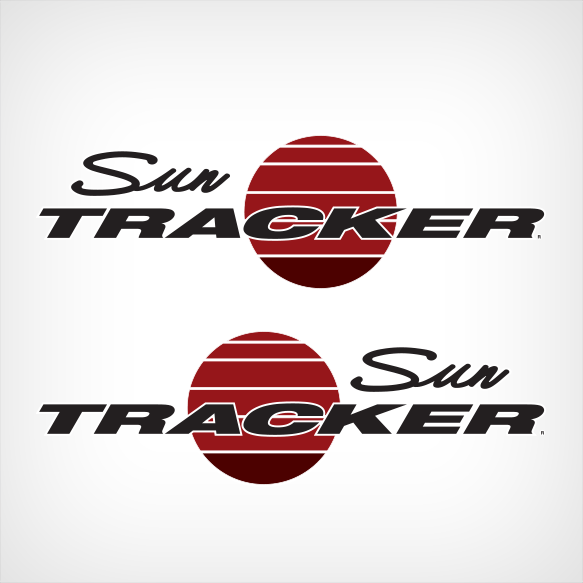 Tracker Logo - 1994 1998 Sun Tracker Logo Decal Set 44 Inches Long