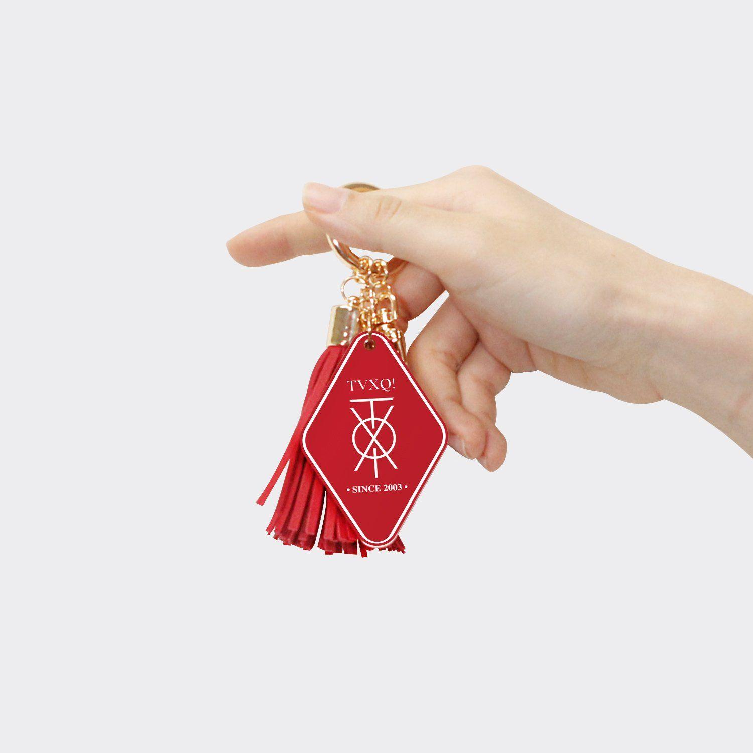 Tvxq Logo - TVXQ! Leather Tassel Keychain – SM Global Shop