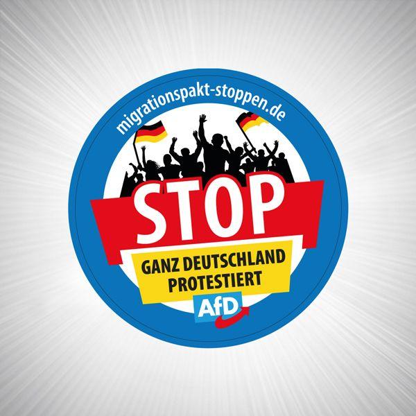 AFD Logo - Aufkleber STOP Mit AfD Logo