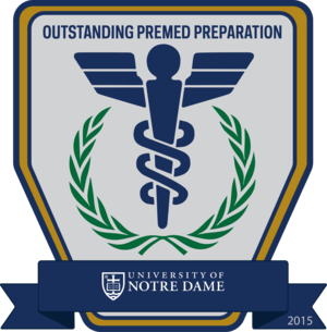 Pre-Med Logo - Pre Med Preparation Award // EPortfolio // University Of Notre Dame