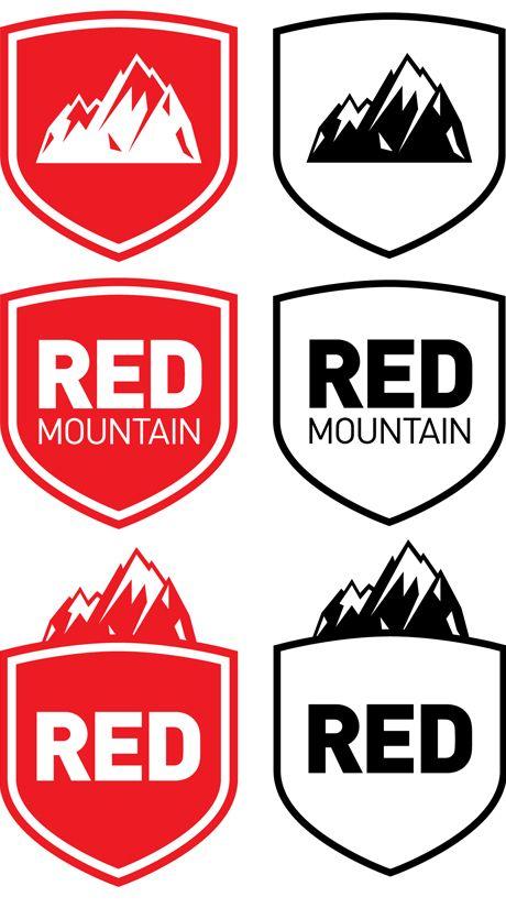 Outdoor Wear Company Logo - Red Mountain on Student Show
