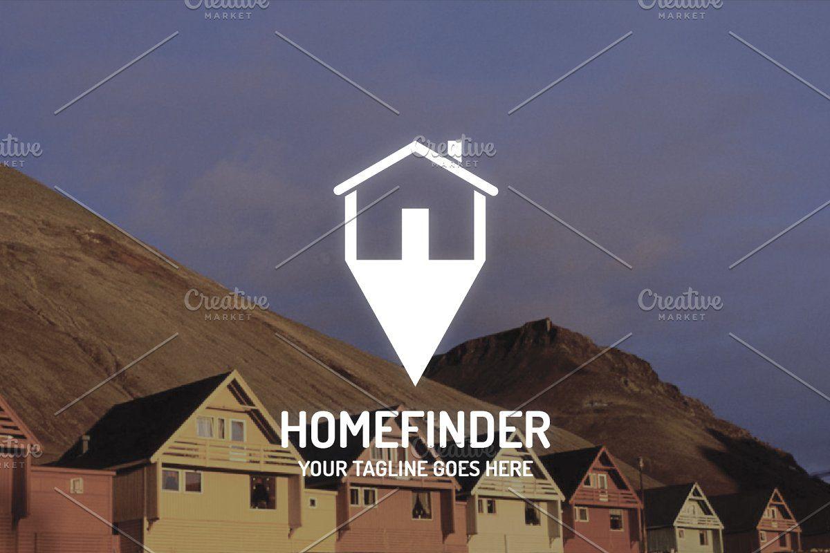 Homefinder Logo - Home Finder Logo ~ Logo Templates ~ Creative Market