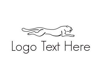 Runing Logo - Running Big Cat Logo